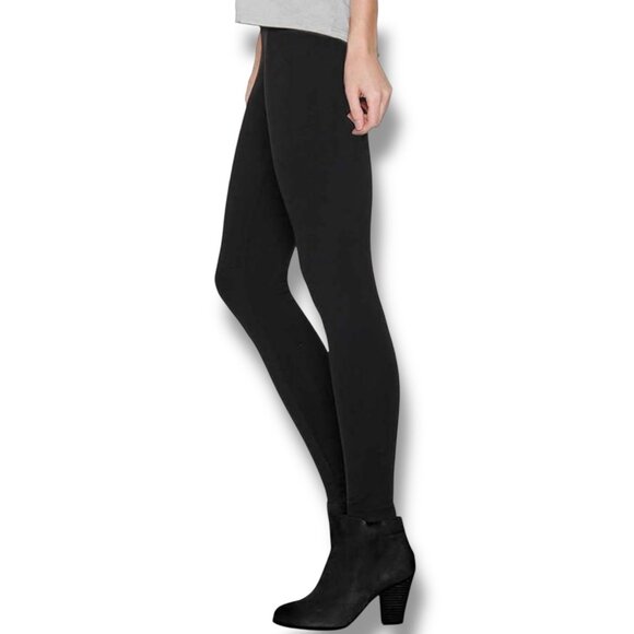 Size Small NEW Women's Matty‎ M Mid-Waisted Black Leggings NWT Slacks Pants - Picture 2 of 7